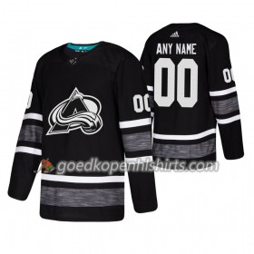 Colorado Avalanche Custom 2019 All-Star Adidas Zwart Authentic Shirt - Mannen